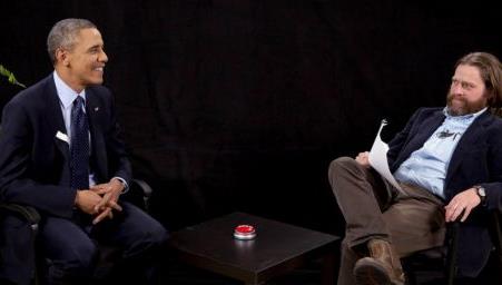 Ο Μπαράκ Ομπάμα αντιμέτωπος με τον Ζακ Γαλιφιανάκη